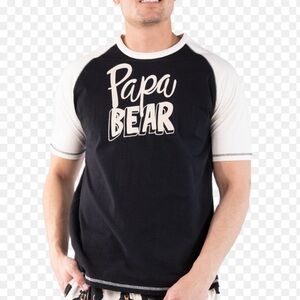 Men’s Papa Bear 100% Cotton Baseball Tee